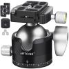 ARTCISE Low Profile Tripod Ball Head 56mm Ball CNC Aluminum Alloy Arca-Swiss Panorama Heavy Duty Tripod Head for DSLR Video Camera Monopods Tripod Camcorder Slider Max Loading 88lbs/40kg view 1
