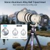 ARTCISE Low Profile Tripod Ball Head 56mm Ball CNC Aluminum Alloy Arca-Swiss Panorama Heavy Duty Tripod Head for DSLR Video Camera Monopods Tripod Camcorder Slider Max Loading 88lbs/40kg view 2
