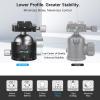 ARTCISE Low Profile Tripod Ball Head 56mm Ball CNC Aluminum Alloy Arca-Swiss Panorama Heavy Duty Tripod Head for DSLR Video Camera Monopods Tripod Camcorder Slider Max Loading 88lbs/40kg view 3