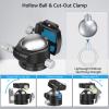 ARTCISE Low Profile Tripod Ball Head 56mm Ball CNC Aluminum Alloy Arca-Swiss Panorama Heavy Duty Tripod Head for DSLR Video Camera Monopods Tripod Camcorder Slider Max Loading 88lbs/40kg view 4