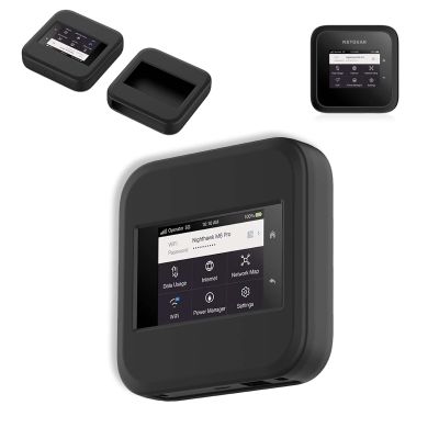 NOUKAJU Case for NETGEAR Nighthawk M6/M6 Pro, Silicone Protective Case,Drop-Proof,Scratch-Proof,Shock-Proof,Protective Cover for NETGEAR Nighthawk M6 Pro Mobile Hotspot (Black)