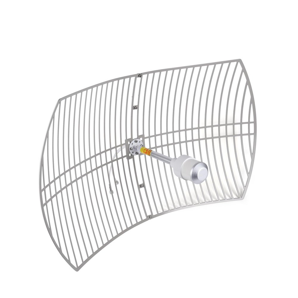 WSOLDMA 224dBi 4G LTE Parabolic Grid Antenna - 1700-2700MHz Outdoor External Antenna, 2N Female Connectors, with 30M Cable