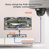 PANOOB Security Camera System PoE, 4X 4MP Wired Bullet IP Cameras Outdoor Built-in Microphone, AI Human Vehicle Detection, 5MP 8CH NVR with 2TB HDD, Smart Color Night Vision, PD93BA30408-4MD(Black) view 2
