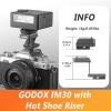 GODOX IM30 Mini Flash with FS-R Riser GN15 S1/S2 - Camera Flash GN 15, 7 Power Levels, IM30 Mini Manual Flash for Sony zv1/Sony zve10/Ricoh gr3/Fuji f1-230/Canon 6500K200K/3.6S Recycle view 2