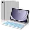 Backlit Keyboard Case for Samsung Galaxy Tab A9 Plus 11 Inch 2023, Detachable Keyboard for Galaxy A9+ Plus with Pen Holder, Colors Backlight, Keypad Cover for Samsung Tab 11'' SM-X210/X216/X218, Grey view 1