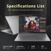 Lenovo Yoga 7i 2-in-1 16" 2K Touchscreen Laptop, Intel Core Ultra 5 226V, 16GB LPDDR5X, 1TB(512GB SSD+512GB Docking Station), Intel Arc Graphics, Backlit Keyboard, Fingerprint, Wi-Fi 7, Win 11, Gray view 3