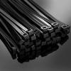 100Pcs Black Cable Ties High Tensile Strength Uv Resistant Self-Locking Home Office Cord Management-2.8X30 view 2