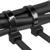 100Pcs Black Cable Ties High Tensile Strength Uv Resistant Self-Locking Home Office Cord Management-2.8X30 view 3