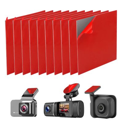10 Pcs Heavy Duty Dash Cam Mounting Tape - Ultra Heat Resistant Double-Sided Adhesive Pads for Windshield, Dashboard, GPS & Camera Holders | 60% Stronger Than Foam Tapes, Weatherproof & Customizable