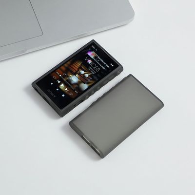AudioPartner Colorful Soft TPU Matte Protective Shell Skin Case Cover for Sony Walkman NW-A306 NW-A307 NW-A300 Series (Matte Clear Black)