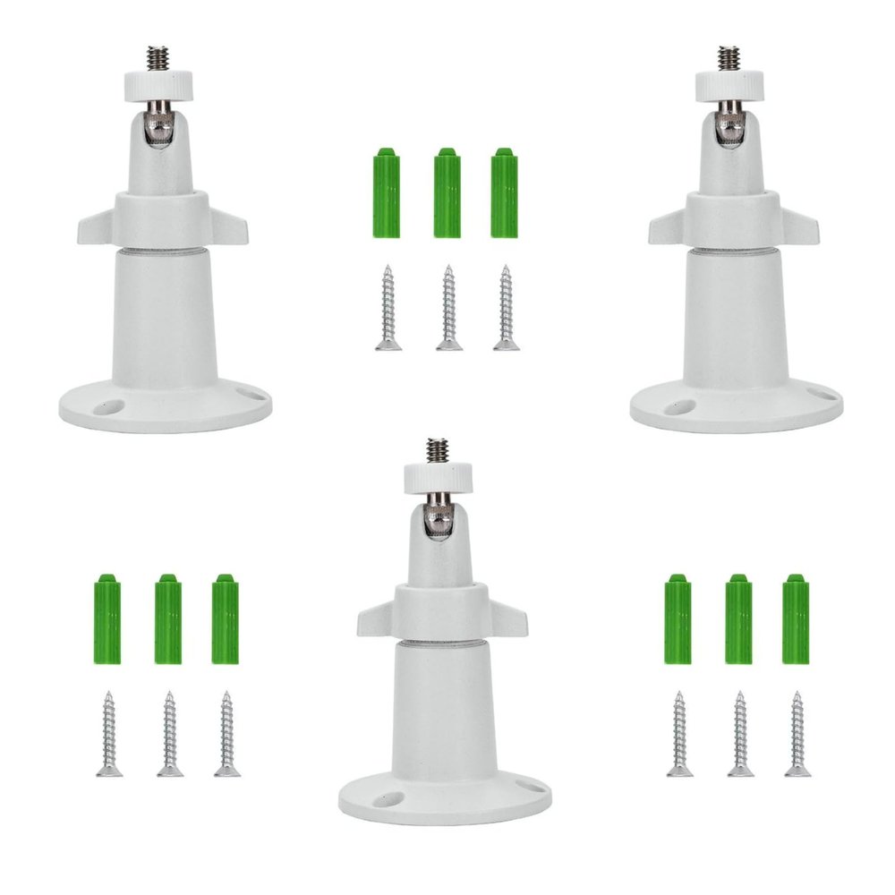 DBEIXIWEI 3Set Security Camera Wall Mounts Stands Support 360 Swivel & 90 Tilt Suitable for Arlo Pro Smart Cameras