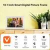 10.1" WiFi Digital Picture Frame, 1280 * 800 HD IPS Touch Screen Electronic Picture Frame slideshow, Support Micro SD Card, Auto-Rotate, Share Photos/Videos Remotely via Free APP Anywhere view 2