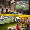 16:9 HD Foldable Portable Outdoor Projector Screen, Anti-Crease Movie Projection Screens with Carry Bag, Hooks, Ropes, Idea for Home Cinema, Garden Party(133in) view 3