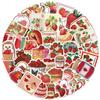 50 Pcs Cute Red Strawberry Stickers Boys Girls Kids Teens, Waterproof Stickers for Phone Laptop Flasks Water Bottle Luggage Scrapbook Cup Bike Car, Cute Decals Stickers Pack(Strawberry) view 2