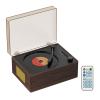 Portable CD Player with Bluetooth 5.3, Hi-Fi Speakers,3.5mm AUX, USB Playback Retro CD Player for Home(Brown) view 1