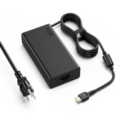 100W USB C Laptop Charger Compatible with Lenovo ThinkPad X1 Carbon/X1 Yoga/T14/T15/P Series, Fast Type C Power Adapter for Dell XPS 15/13, HP USB-C Laptops, with AC Power Cord