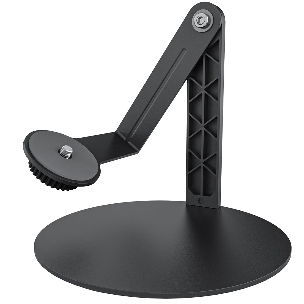 Haweah Projector Stand for Nebula Capsule Series & XGIMI Halo+(New) Works with Capsule 3/Air/Pro, Mini Projectors | Ceiling & Wall Projection, Height Adjustable, 360 Rotation | 1/4-Inch Screw(A-Black)