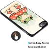 AIRWEE Case for iPod Touch 5th/6th/7th Generation, Slim Fit Shockproof & Lightweight Durable Cover for Apple iPod Touch, Drop Protection Hard PC Shell for Women Girls Men, Kawaii Frog view 3