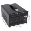 5000W Voltage Converter Transformer Step Up/Down 110V/230V Heavy Duty Transformer Power Converter Automatic Voltage Regulator Circuit Breaker Protection 3 EU Sockets 3 US Sockets view 4