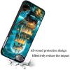 AIRWEE Case for iPod Touch 5th/6th/7th Generation, Slim Fit Shockproof & Lightweight Durable Cover for Apple iPod Touch, Drop Protection Hard PC Shell for Women Girls Men, Moon Pirate Ship view 4