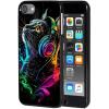AIRWEE Case for iPod Touch 5th/6th/7th Generation, Slim Fit Shockproof & Lightweight Durable Cover for Apple iPod Touch, Drop Protection Hard PC Shell for Women Girls Men, Music Cat view 1