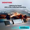 Gigastone Duo Go USB-A+C 1TB (2-Pack) Dual External Portable SSD 1,050MB/s Glossy Surface, Supports Apple 4K 60fps ProRes HDR Video Recording USB3.2 Gen 2 for iPhone 16 PS5 Mac iPad Laptop Android view 2