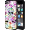 AIRWEE Case for iPod Touch 5th/6th/7th Generation, Slim Fit Shockproof & Lightweight Durable Cover for Apple iPod Touch, Drop Protection Hard PC Shell for Women Girls Men, Sugar Skulls view 1