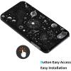 AIRWEE Case for iPod Touch 5th/6th/7th Generation, Slim Fit Shockproof & Lightweight Durable Cover for Apple iPod Touch, Drop Protection Hard PC Shell for Women Girls Men, Black and White Galaxy view 3