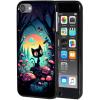 AIRWEE Case for iPod Touch 5th/6th/7th Generation, Slim Fit Shockproof & Lightweight Durable Cover for Apple iPod Touch, Drop Protection Hard PC Shell for Women Girls Men, Mushroom Cat Forest view 1