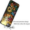 AIRWEE Case for iPod Touch 5th/6th/7th Generation, Slim Fit Shockproof & Lightweight Durable Cover for Apple iPod Touch, Drop Protection Hard PC Shell for Women Girls Men, Glass Flower view 4