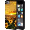 AIRWEE Case for iPod Touch 5th/6th/7th Generation, Slim Fit Shockproof & Lightweight Durable Cover for Apple iPod Touch, Drop Protection Hard PC Shell for Women Girls Men, Sunset Sunflower view 1
