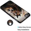 AIRWEE Case for iPod Touch 5th/6th/7th Generation, Slim Fit Shockproof & Lightweight Durable Cover for Apple iPod Touch, Drop Protection Hard PC Shell for Women Girls Men, Brown Horse view 3