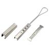 5 Pieces 201 Stainless Drop Fiber Cable Clamp FTTH Clamp Wedge Type Tension Adjustable Fix Fastener Stainless view 2