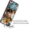 AIRWEE Case for iPod Touch 5th/6th/7th Generation, Slim Fit Shockproof & Lightweight Durable Cover for Apple iPod Touch, Drop Protection Hard PC Shell for Women Girls Men, Cute Iron Barrel Cow view 4