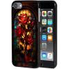 AIRWEE Case for iPod Touch 5th/6th/7th Generation, Slim Fit Shockproof & Lightweight Durable Cover for Apple iPod Touch, Drop Protection Hard PC Shell for Women Girls Men, Red Rose view 1