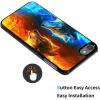 AIRWEE Case for iPod Touch 5th/6th/7th Generation, Slim Fit Shockproof & Lightweight Durable Cover for Apple iPod Touch, Drop Protection Hard PC Shell for Women Girls Men, Red and Blue Wolf view 2