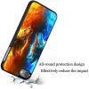 AIRWEE Case for iPod Touch 5th/6th/7th Generation, Slim Fit Shockproof & Lightweight Durable Cover for Apple iPod Touch, Drop Protection Hard PC Shell for Women Girls Men, Red and Blue Wolf view 3