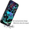 AIRWEE Case for iPod Touch 5th/6th/7th Generation, Slim Fit Shockproof & Lightweight Durable Cover for Apple iPod Touch, Drop Protection Hard PC Shell for Women Girls Men, Moon Butterfly Skull view 4