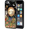 AIRWEE Case for iPod Touch 5th/6th/7th Generation, Slim Fit Shockproof & Lightweight Durable Cover for Apple iPod Touch, Drop Protection Hard PC Shell for Women Girls Men, Floral Sun Girl view 1