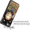 AIRWEE Case for iPod Touch 5th/6th/7th Generation, Slim Fit Shockproof & Lightweight Durable Cover for Apple iPod Touch, Drop Protection Hard PC Shell for Women Girls Men, Floral Sun Girl view 4