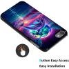 AIRWEE Case for iPod Touch 5th/6th/7th Generation, Slim Fit Shockproof & Lightweight Durable Cover for Apple iPod Touch, Drop Protection Hard PC Shell for Women Girls Men, Moon Dolphins view 3