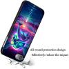 AIRWEE Case for iPod Touch 5th/6th/7th Generation, Slim Fit Shockproof & Lightweight Durable Cover for Apple iPod Touch, Drop Protection Hard PC Shell for Women Girls Men, Moon Dolphins view 4
