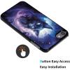 AIRWEE Case for iPod Touch 5th/6th/7th Generation, Slim Fit Shockproof & Lightweight Durable Cover for Apple iPod Touch, Drop Protection Hard PC Shell for Women Girls Men, Nebula Cat view 3