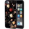 AIRWEE Case for iPod Touch 5th/6th/7th Generation, Slim Fit Shockproof & Lightweight Durable Cover for Apple iPod Touch, Drop Protection Hard PC Shell for Women Girls Men, White and Red Rose view 1