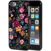 AIRWEE Case for iPod Touch 5th/6th/7th Generation, Slim Fit Shockproof & Lightweight Durable Cover for Apple iPod Touch, Drop Protection Hard PC Shell for Women Girls Men, Pink Wildflower view 1