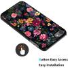 AIRWEE Case for iPod Touch 5th/6th/7th Generation, Slim Fit Shockproof & Lightweight Durable Cover for Apple iPod Touch, Drop Protection Hard PC Shell for Women Girls Men, Pink Wildflower view 3