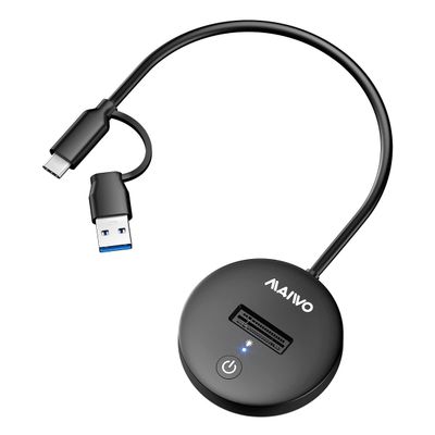 MAIWO M.2 NVMe SSD Docking Station, USB-C to USB-A PCIe SSD Dock Reader, USB3.2 GEN2x1 10Gbps Speed with UASP Trim, 4TB Capacity, Tool Free, Plug and Play