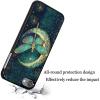 AIRWEE Case for iPod Touch 5th/6th/7th Generation, Slim Fit Shockproof & Lightweight Durable Cover for Apple iPod Touch, Drop Protection Hard PC Shell for Women Girls Men, Moon Dragonfly view 4