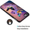 AIRWEE Case for iPod Touch 5th/6th/7th Generation, Slim Fit Shockproof & Lightweight Durable Cover for Apple iPod Touch, Drop Protection Hard PC Shell for Women Girls Men, Colorful Butterfly view 3