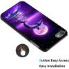 AIRWEE Case for iPod Touch 5th/6th/7th Generation, Slim Fit Shockproof & Lightweight Durable Cover for Apple iPod Touch, Drop Protection Hard PC Shell for Women Girls Men, Dolphin Under Purple Moon view 3